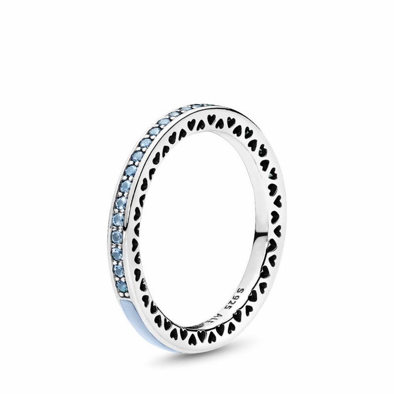 Pandora Radiant Hearts Stackable Ring Silver Egypt FH6240531